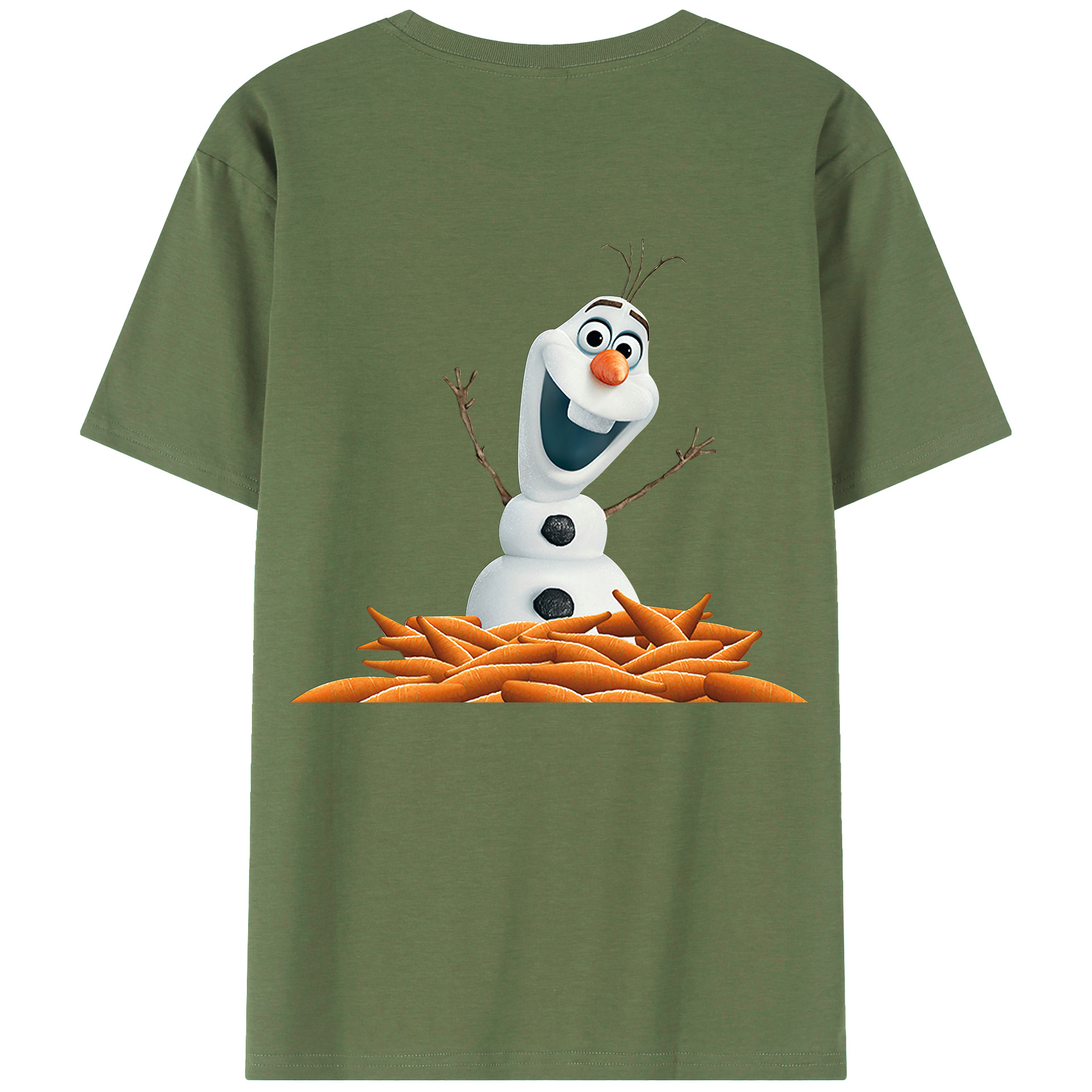 （画像用） アナと雪の女王 アンナ エルサ Frozen Anna Elsa 綿100％ メンズ半袖Tシャツ（バックプリント） 通気性